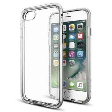 Spigen iPhone 7 ile Uyumlu Kılıf Neo Hybrid Crystal Satin Silver