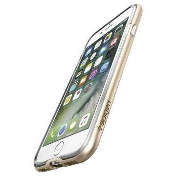 Spigen iPhone 7 ile Uyumlu Kılıf Neo Hybrid Crystal Champagne Gold