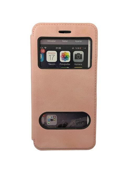 Jopus GM9 Pro ile Uyumlu Premium Kapaklı Kılıf Açık Pembe