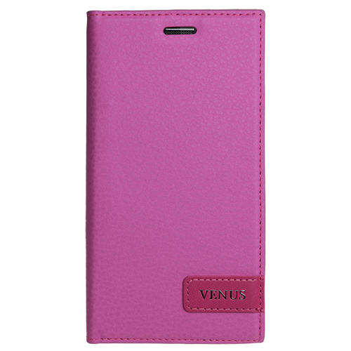 Venus 5V ile Uyumlu Kılıf Yan Model Safir Serisi Pembe