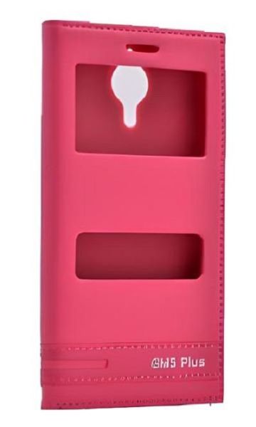 Zore GM 5 Plus ile Uyumlu Elite Serisi Pencereli Kapaklı Pembe