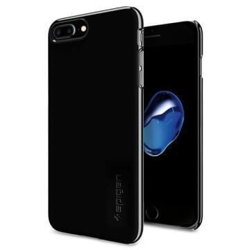 Spigen iPhone 7 Plus ile Uyumlu Kılıf Thin Fit Ultra İnce Jet Black