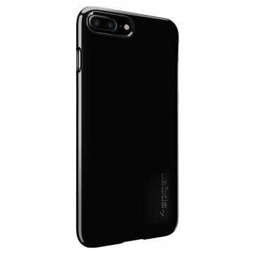 Spigen iPhone 7 Plus ile Uyumlu Kılıf Thin Fit Ultra İnce Jet Black