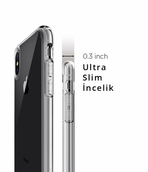 Spigen iPhone X ile Uyumlu Kılıf Ultra Hybrid Crystal Clear