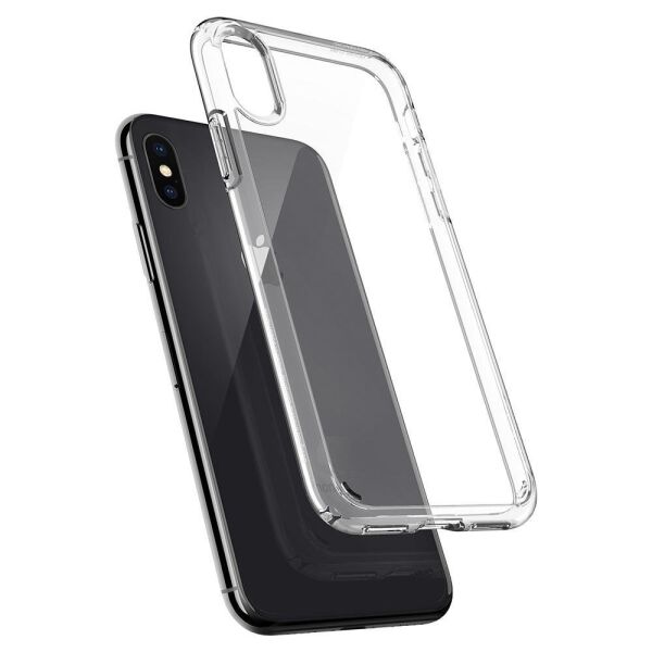 Spigen iPhone X ile Uyumlu Kılıf Ultra Hybrid Crystal Clear