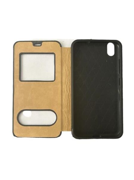 Jopus Venus V5 ile Uyumlu Premium Kapaklı Kılıf Gold