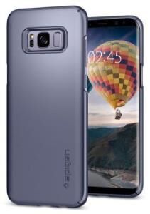 Spigen Galaxy S8 ile Uyumlu Kılıf Thin Fit Orchid Gray
