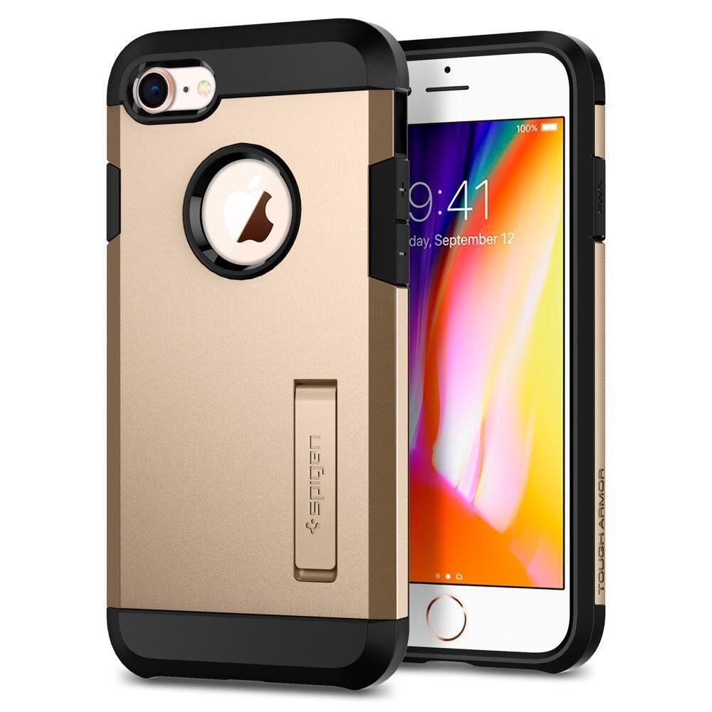 Spigen iPhone 7/8 ile Uyumlu Kılıf Tough Armor 2 Champagne Gold
