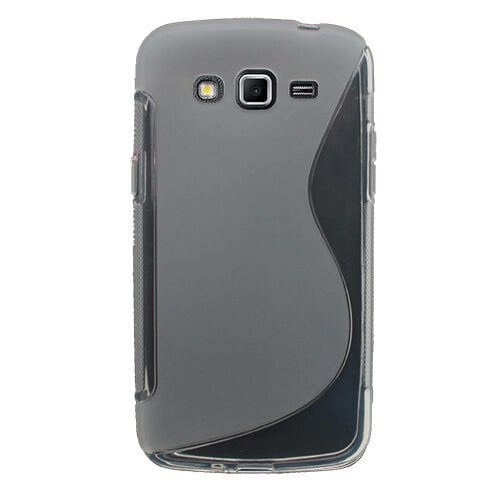 Galaxy Grand 2 G7100 ile Uyumlu S Desenli Silikon Kılıf Beyaz