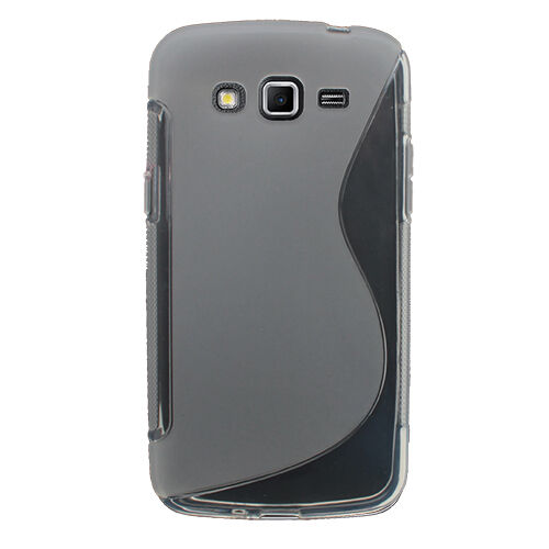 Galaxy Grand 2 G7100 ile Uyumlu S Desenli Silikon Kılıf Beyaz