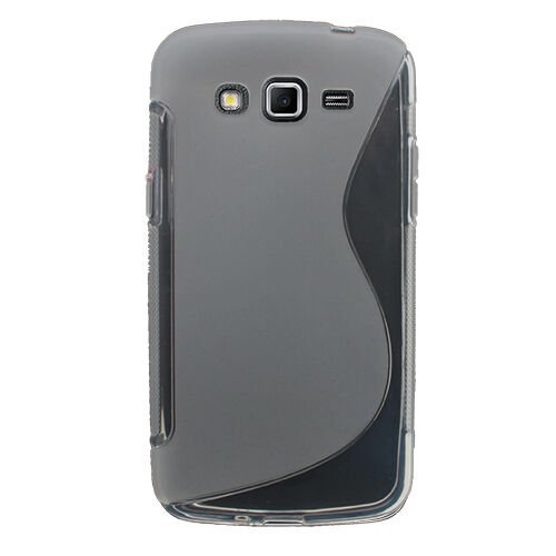 Galaxy Grand 2 G7100 ile Uyumlu S Desenli Silikon Kılıf Beyaz