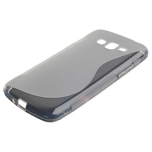 Galaxy Grand 2 G7100 ile Uyumlu S Desenli Silikon Kılıf Beyaz