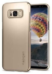 Spigen Galaxy S8 ile Uyumlu Kılıf Thin Fit Gold Maple
