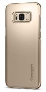 Spigen Galaxy S8 ile Uyumlu Kılıf Thin Fit Gold Maple