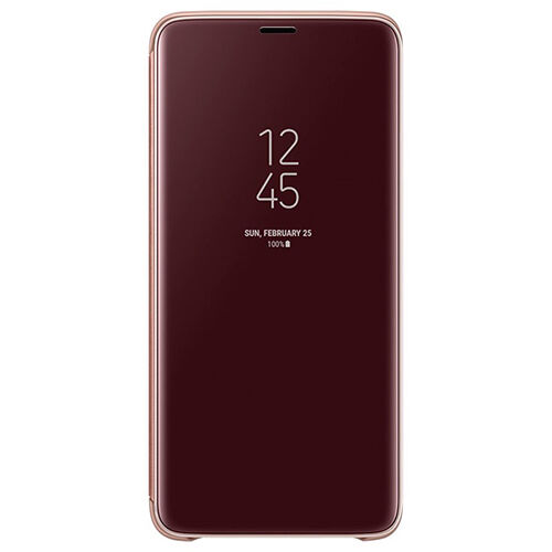 Galaxy S9 Plus ile Uyumlu Clear View KılıfGold EF-ZG965CFEGWW
