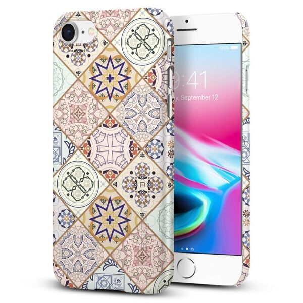 Spigen iPhone 7/8 ile Uyumlu Kılıf Thin Fit Design Edition Arabesque
