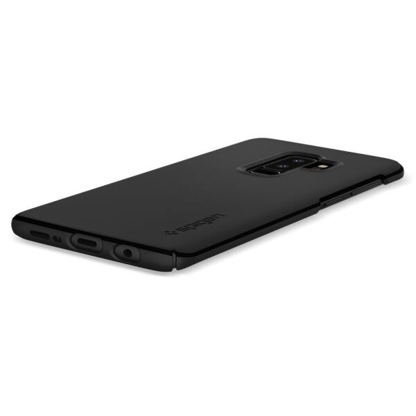 Spigen Galaxy S9 Plus ile Uyumlu Kılıf Thin Fit Black