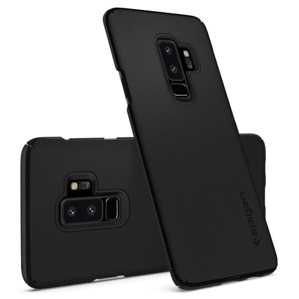 Spigen Galaxy S9 Plus ile Uyumlu Kılıf Thin Fit Black