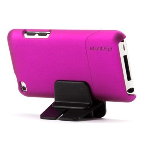 Griffin iPod Touch 4 ile Uyumlu Stantlı Kılıf Outfit ice Pembe RE01941