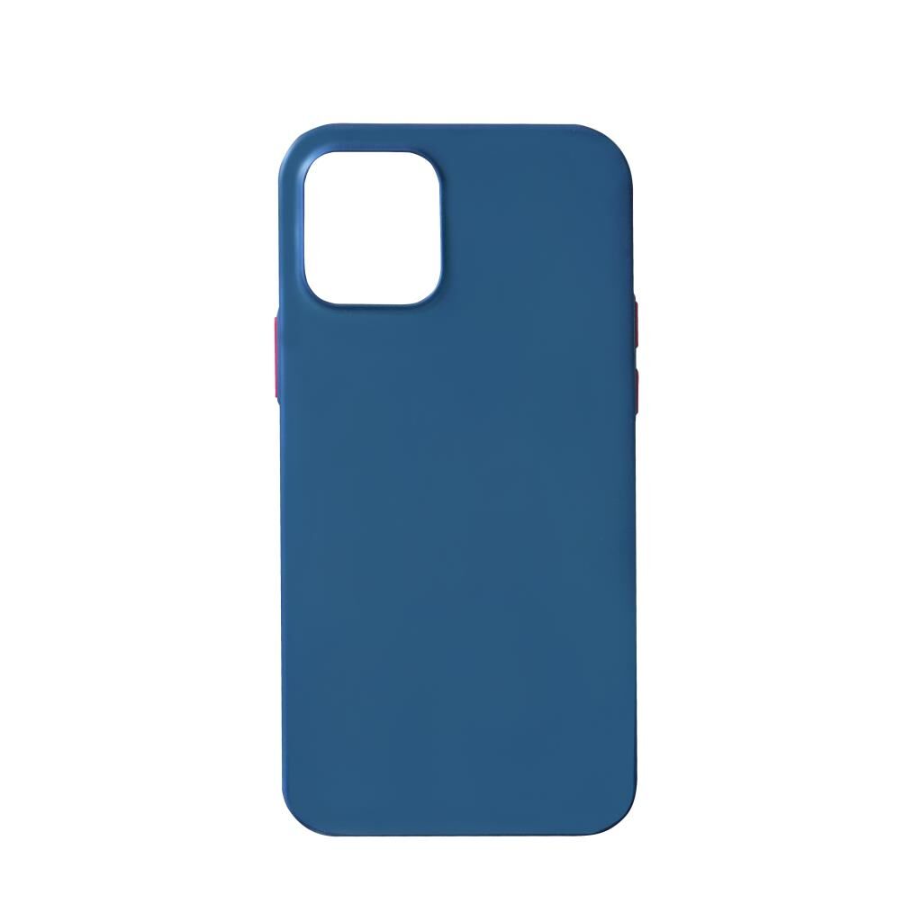 Keephone iPhone 12 (6.1'') ile Uyumlu Silikon Kılıf Mavi