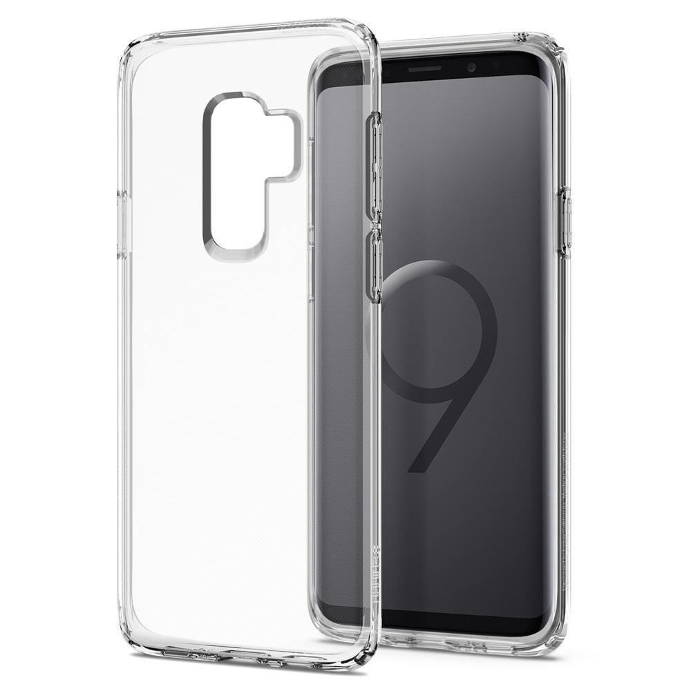 Spigen Galaxy S9 Plus ile Uyumlu Kılıf Liquid Crystal 4 Tarafı Koruma Crystal Clear
