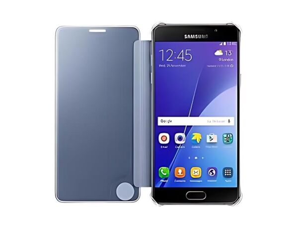 Galaxy A5 (2016) A510F ile Uyumlu Clear View Cover Siyah EF-ZA510CBEGWW