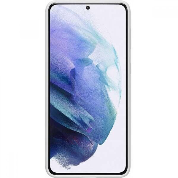 Galaxy S21 Plus ile Uyumlu Silikon Kılıf Açık Gri EF-PG996TJEGWW