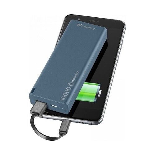 Cellular Line FreePower Slim 10000 mAh Powerbank Mavi