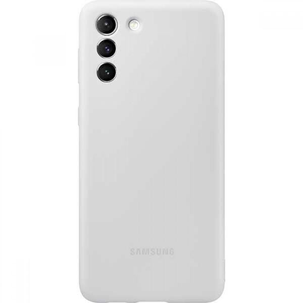Galaxy S21 Plus / S21 Plus 5G ile Uyumlu Silikon Kılıf Açık Gri EF-PG996TJEGWW (Out)