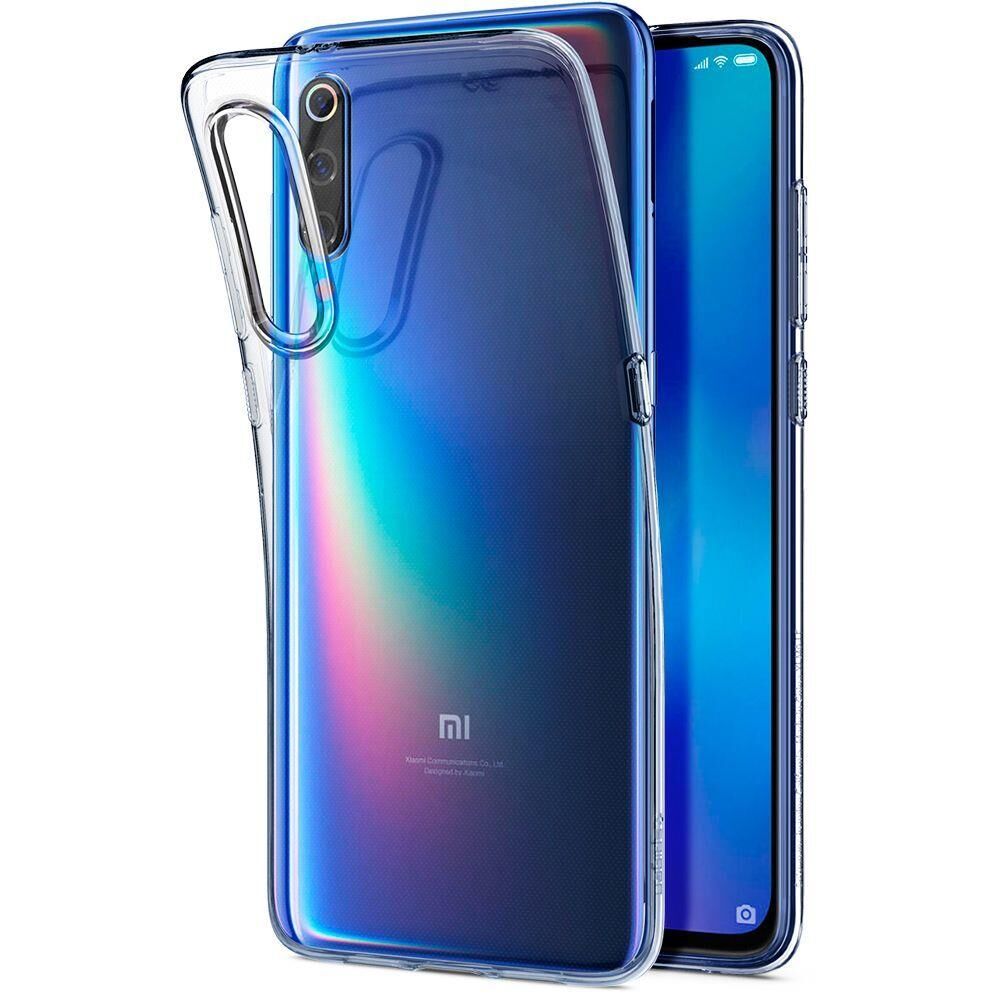 Spigen Mi 9 ile Uyumlu Kılıf Liquid Crystal Fit Crystal Clear