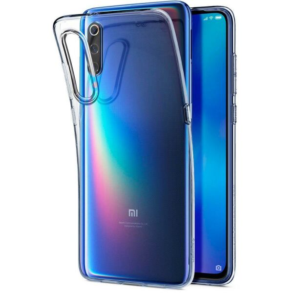 Spigen Mi 9 ile Uyumlu Kılıf Liquid Crystal Fit Crystal Clear