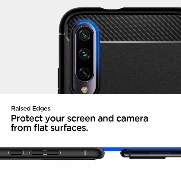 Spigen Mi A3 ile Uyumlu Kılıf Rugged Armor Matte Black