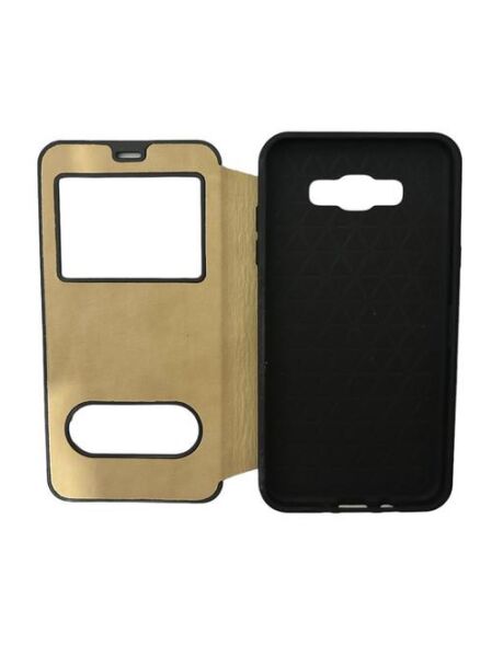 Jopus Galaxy J7 2016 ile Uyumlu Premium Kapaklı Kılıf Kırmızı