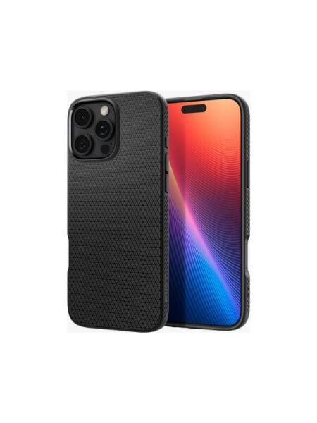 Spigen iPhone 16 Pro Max ile Uyumlu Kılıf Liquid Air Matte Black