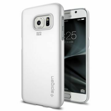 Spigen Galaxy S7 ile Uyumlu Kılıf Thin Fit Ultra İnce Shimmery White
