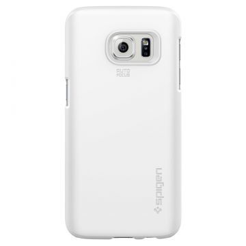 Spigen Galaxy S7 ile Uyumlu Kılıf Thin Fit Ultra İnce Shimmery White