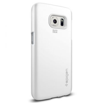 Spigen Galaxy S7 ile Uyumlu Kılıf Thin Fit Ultra İnce Shimmery White