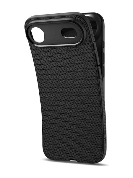 Spigen iPhone 17 Pro Max ile Uyumlu ince Kılıf Liquid Air Hava Kanalı Teknolojisi™ Askeri Sınıf Koruma Dokulu Yüzey Kapak Matte Black