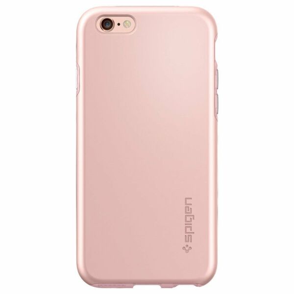 Spigen iPhone 6/6s ile Uyumlu Kılıf Thin Fit Hybrid Rose Gold