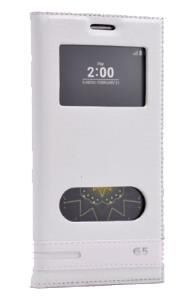 Zore G5 ile Uyumlu Elite Serisi Pencereli Kapaklı Kılıf Beyaz