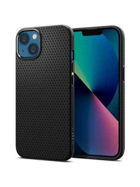 Spigen iPhone 13 ile Uyumlu Kılıf Liquid Air Matte Black