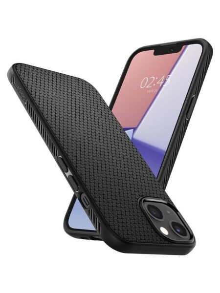 Spigen iPhone 13 ile Uyumlu Kılıf Liquid Air Matte Black