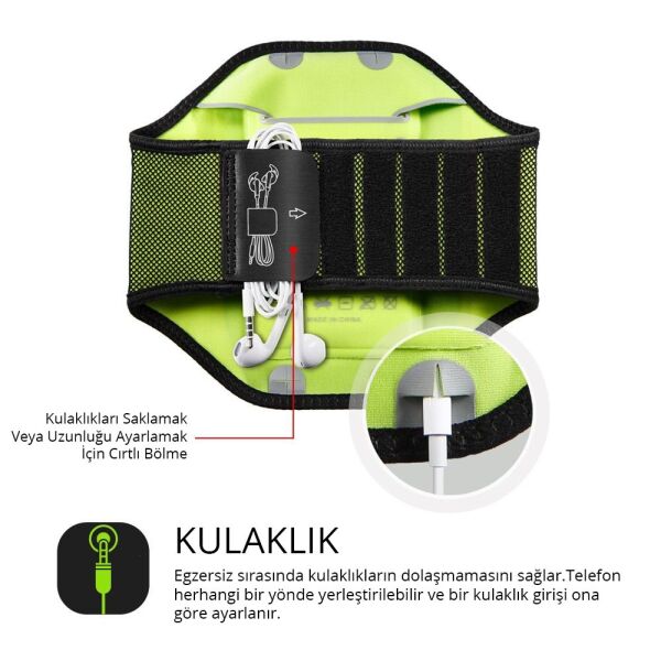 Spigen Evrensel Gym Kılıf Spor için Kol Bandı