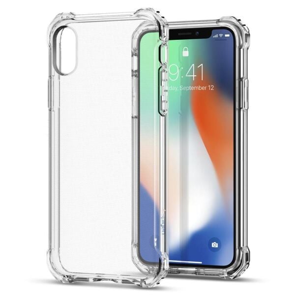 Spigen iPhone X ile Uyumlu Kılıf Rugged Crystal
