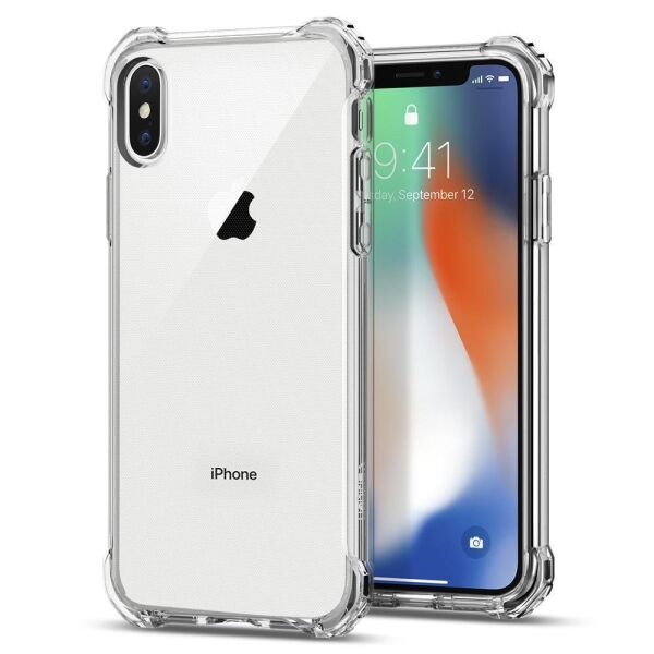 Spigen iPhone X ile Uyumlu Kılıf Rugged Crystal