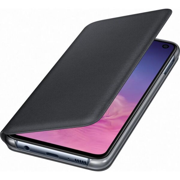 Galaxy S10e ile Uyumlu LED View Cover Kılıf Siyah EF-NG970PBEGWW (Out)