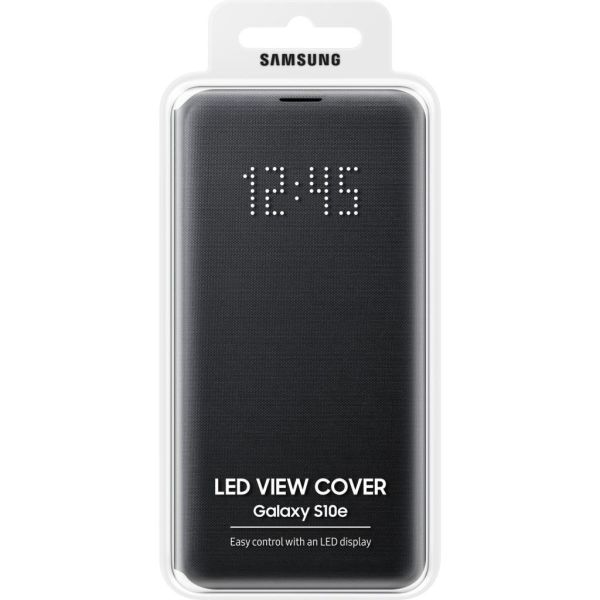 Galaxy S10e ile Uyumlu LED View Cover Kılıf Siyah EF-NG970PBEGWW (Out)
