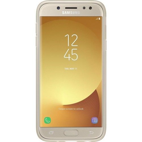 Galaxy J5 2017 ile Uyumlu Jelly Silikon Kılıf Gold EF-AJ530TFEGWW (Out)