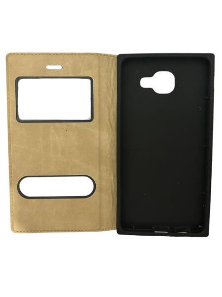 Jopus Galaxy J7 Max ile Uyumlu Premium Kapaklı Kılıf Kırmızı