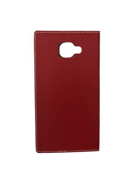 Jopus Galaxy J7 Max ile Uyumlu Premium Kapaklı Kılıf Kırmızı